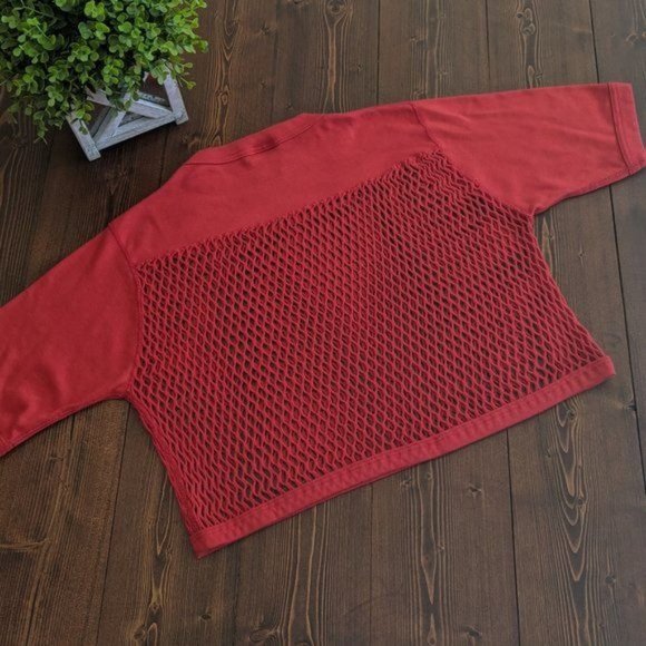 Men's Red Vintage Ripon Practice Jersey in Knit Mesh (Crop top) Small? - Picture 3 of 14